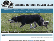 Tablet Screenshot of ontariobordercollieclub.com